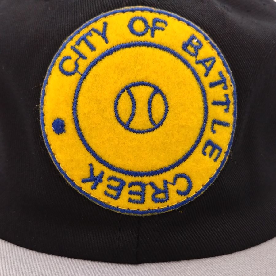 COOPERSTOWN BALL CAP / 1946 BATTLE CREEK BELLES / PATCH / BLACK × LT,GRAY【SPECIAL ORDER COLOR】MADE IN USA