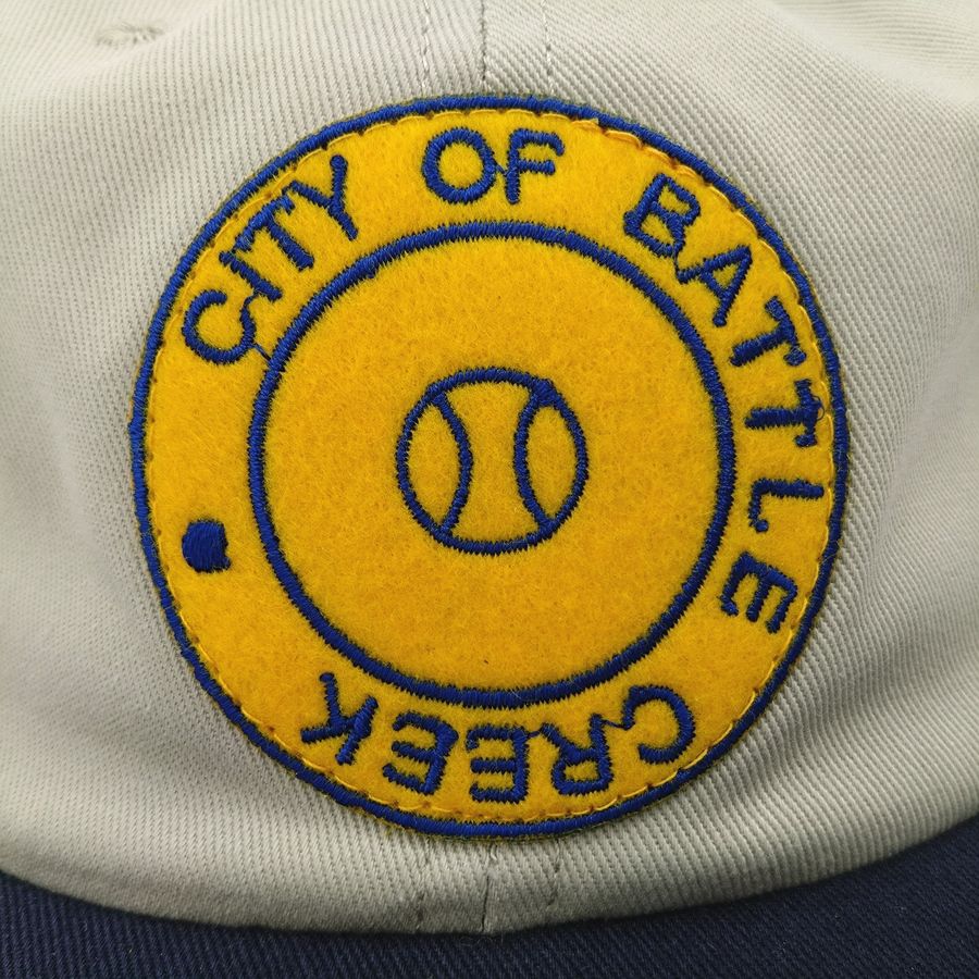 COOPERSTOWN BALL CAP / 1946 BATTLE CREEK BELLES / STONE × NAVY【SPECIAL ORDER COLOR】MADE IN USA