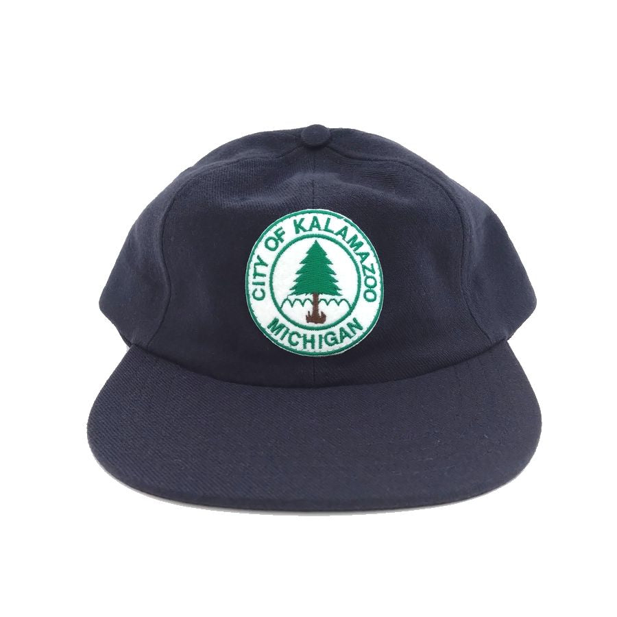 COOPERSTOWN BALL CAP / 1949 KALAMAZOO LASSIES / WOOLSAGE / NAVY / PATCH / SNAP / MADE IN USA