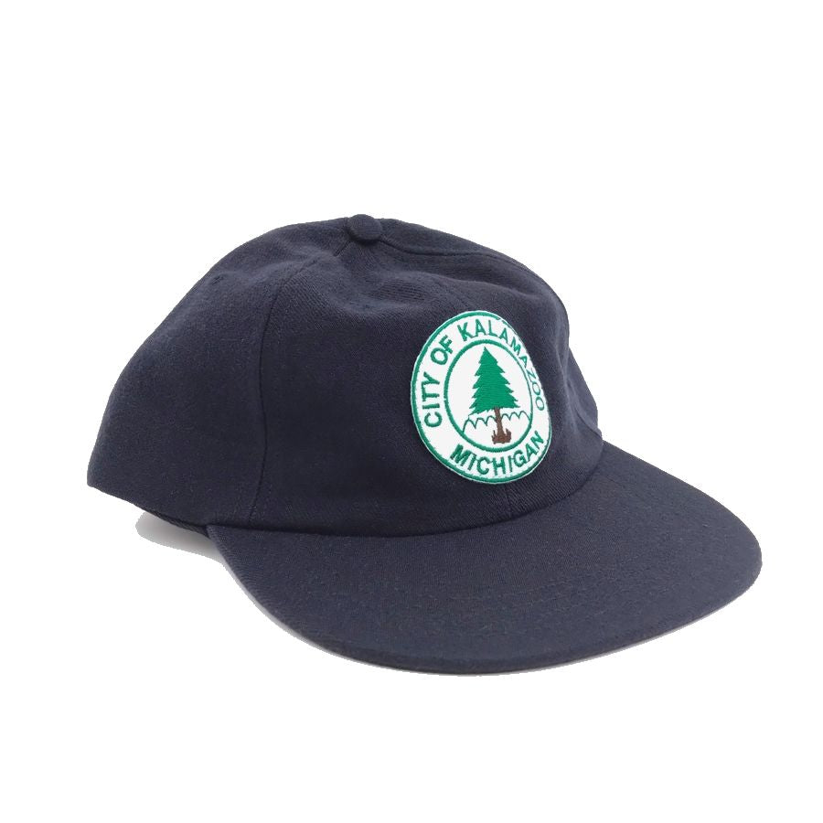 COOPERSTOWN BALL CAP / 1949 KALAMAZOO LASSIES / WOOLSAGE / NAVY / PATCH / SNAP / MADE IN USA