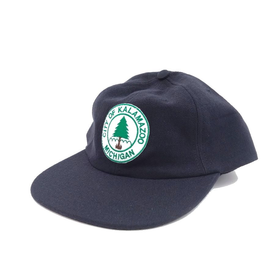 COOPERSTOWN BALL CAP / 1949 KALAMAZOO LASSIES / WOOLSAGE / NAVY / PATCH / SNAP / MADE IN USA