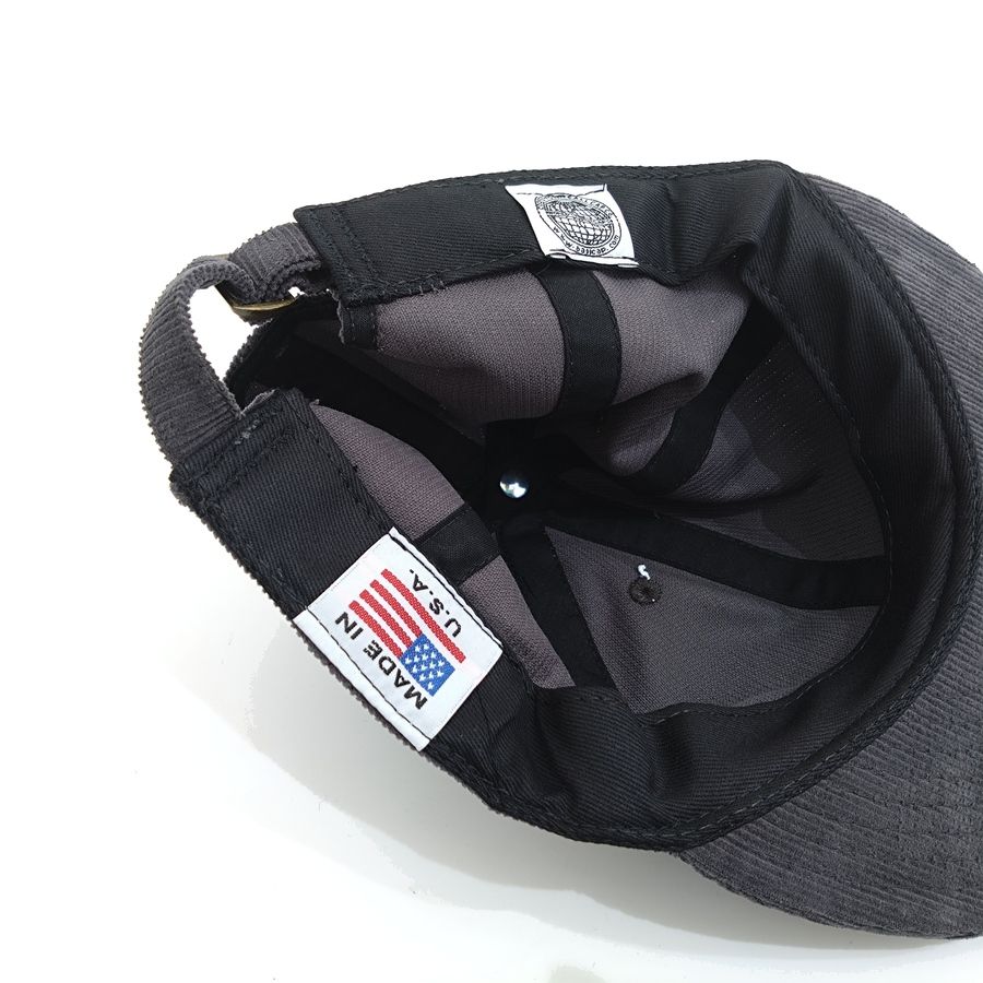 COOPERSTOWN BALL CAP / COUDUROY / SOLID / GRAY / SOFT VISOR / SPECIAL ORDER MODEL / MADE IN USA