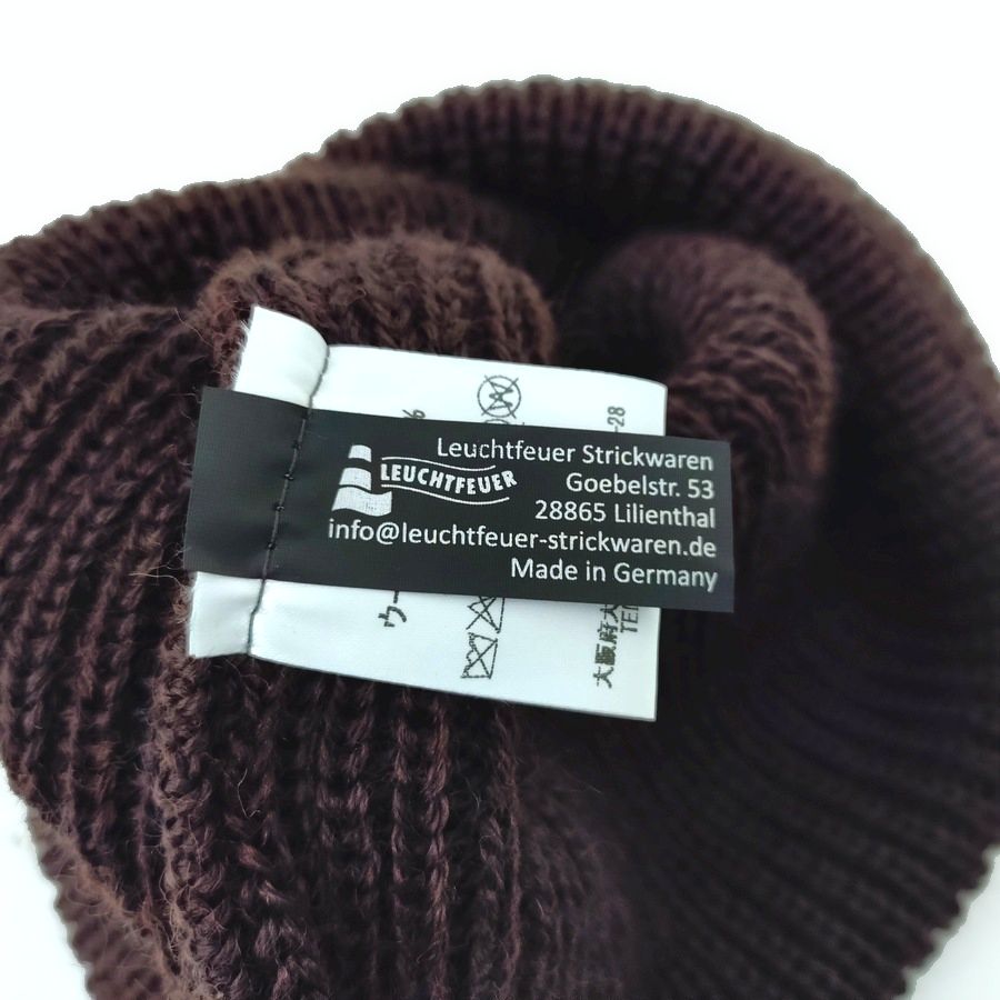 modAS / KNIT CAP / JUIST / DARK BROWN / VIRGIN WOOL / MADE IN GERMANY