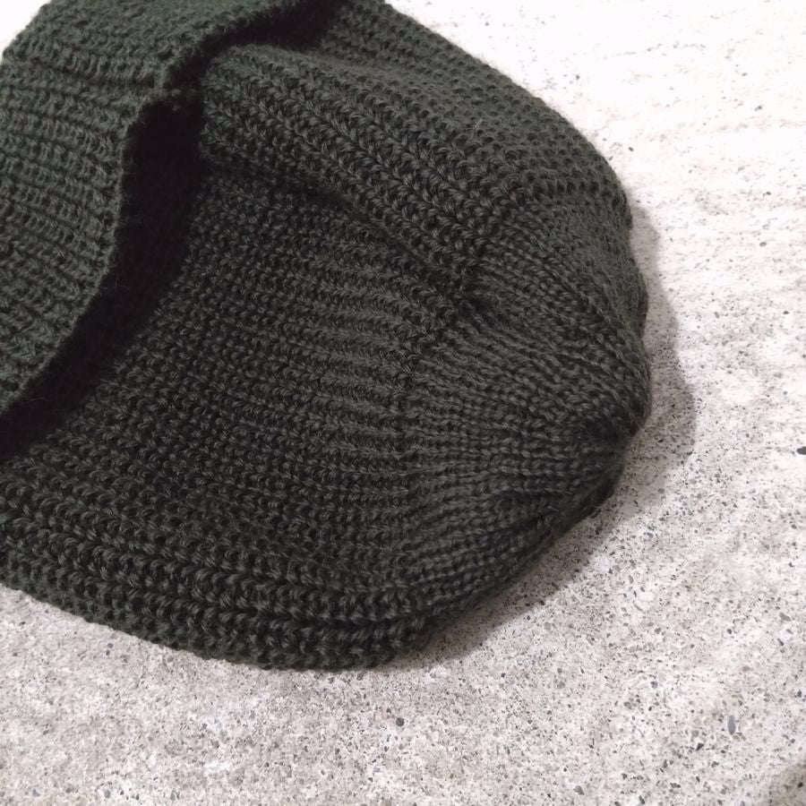 modAS / KNIT CAP / BORKUM / D,OLIVE / VIRGIN WOOL / MADE IN GERMANY