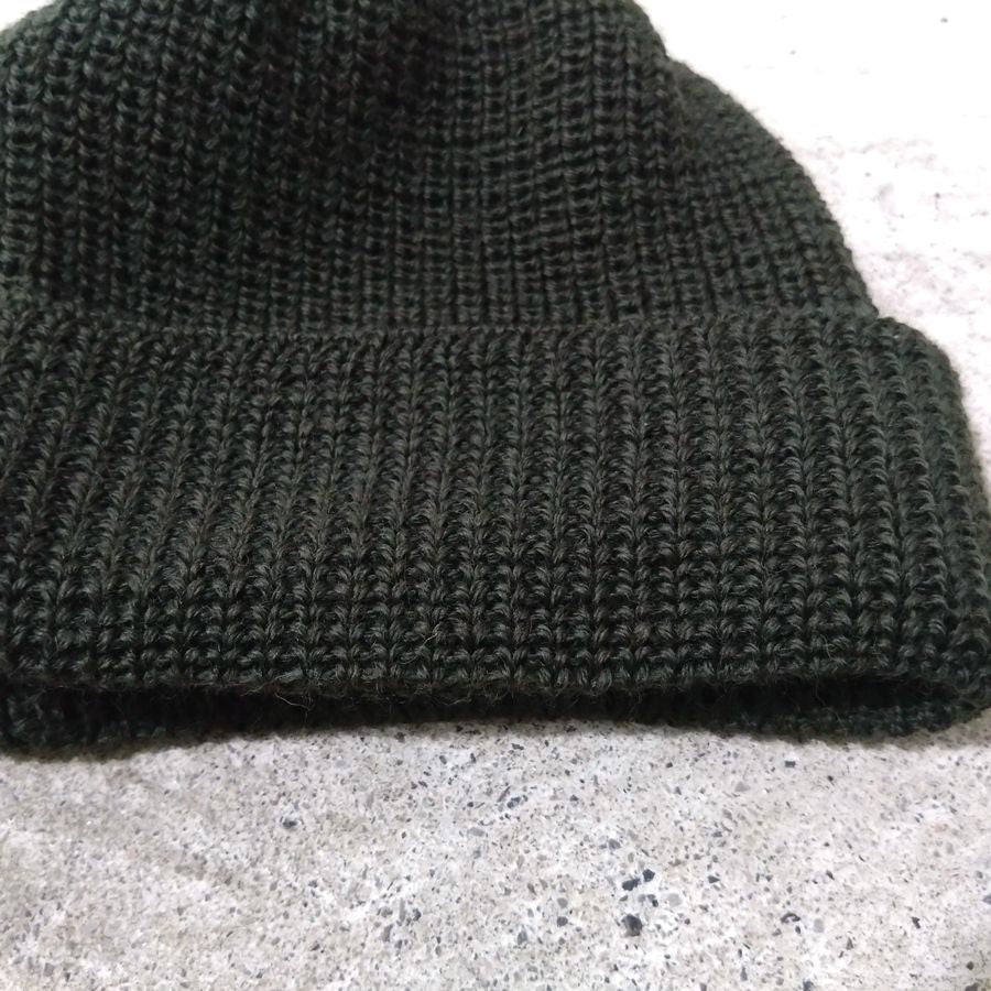 modAS / KNIT CAP / BORKUM / D,OLIVE / VIRGIN WOOL / MADE IN GERMANY