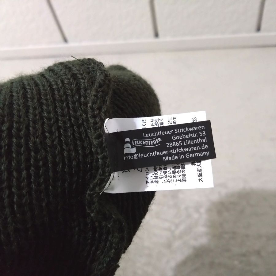 modAS / KNIT CAP / BORKUM / D,OLIVE / VIRGIN WOOL / MADE IN GERMANY