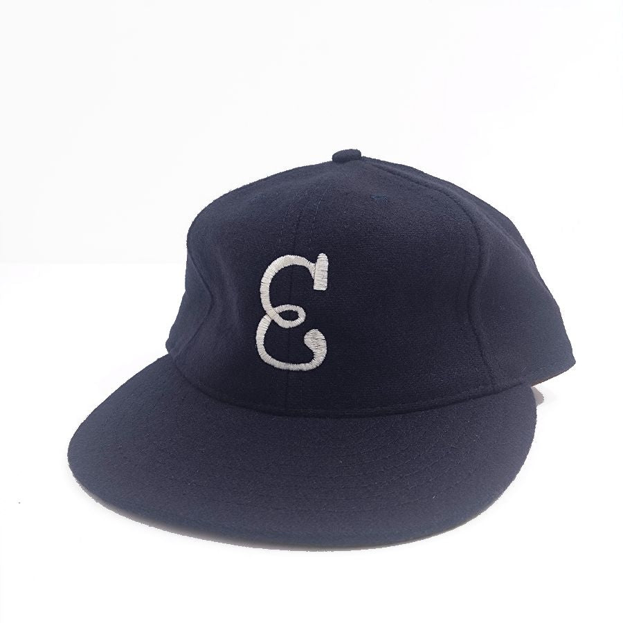 COOPERSTOWN BALL CAP / 1939 NEWARK EAGLES / NAVY / WOOL FLANNEL / LEATHER STRAP / MADE IN USA