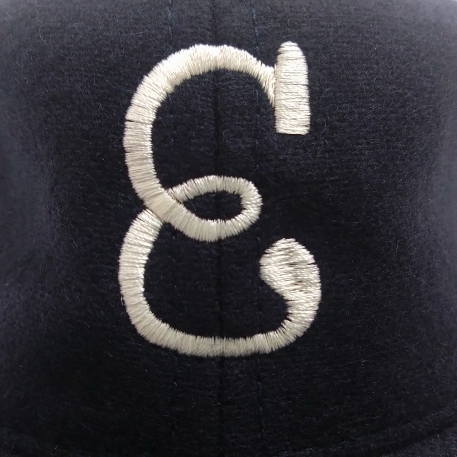 COOPERSTOWN BALL CAP / 1939 NEWARK EAGLES / NAVY / WOOL FLANNEL / LEATHER STRAP / MADE IN USA