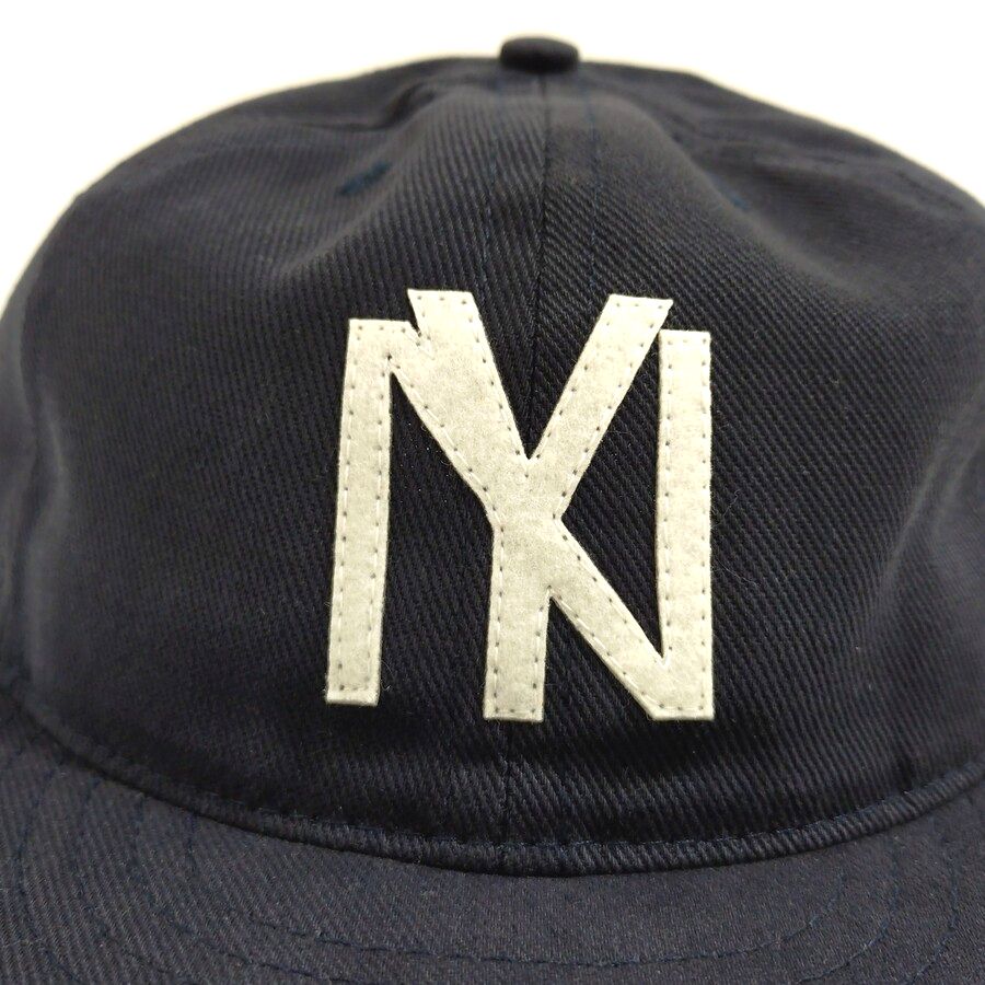 COOPERSTOWN BALL CAP / 1935 NEWYORK BLACK YANKEES / BRUSHED COTTON TWILL / SOFT VISOR / SNAP / NAVY / FELT / SPECIAL ORDER / MADE IN USA
