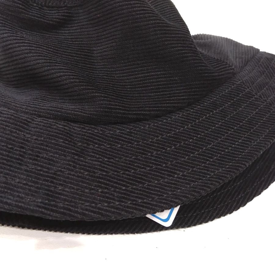 Au Vrai Chic BRITAIN / BUCKET HAT / CORDUROY / BLACK / SIZE:7 3/8 / MADE IN ENGLAND