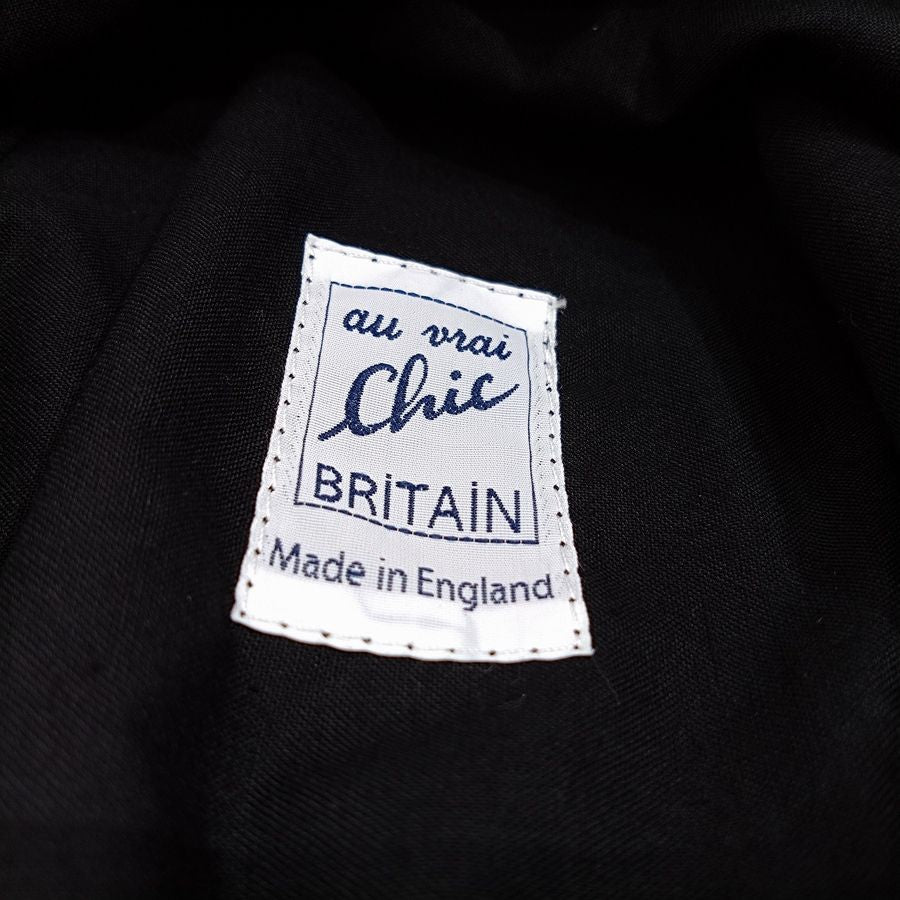 Au Vrai Chic BRITAIN / BUCKET HAT / CORDUROY / BLACK / SIZE:7 3/8 / MADE IN ENGLAND