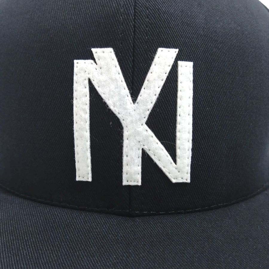 COOPERSTOWN BALL CAP / 1935 NEWYORK BLACK YANKEES / HIGH-CROWN / 2COLOR / FELT / SNAP / MADE IN USA
