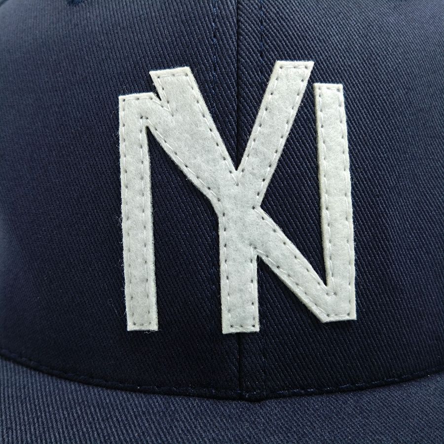 COOPERSTOWN BALL CAP / 1935 NEWYORK BLACK YANKEES / HIGH-CROWN / 2COLOR / FELT / SNAP / MADE IN USA