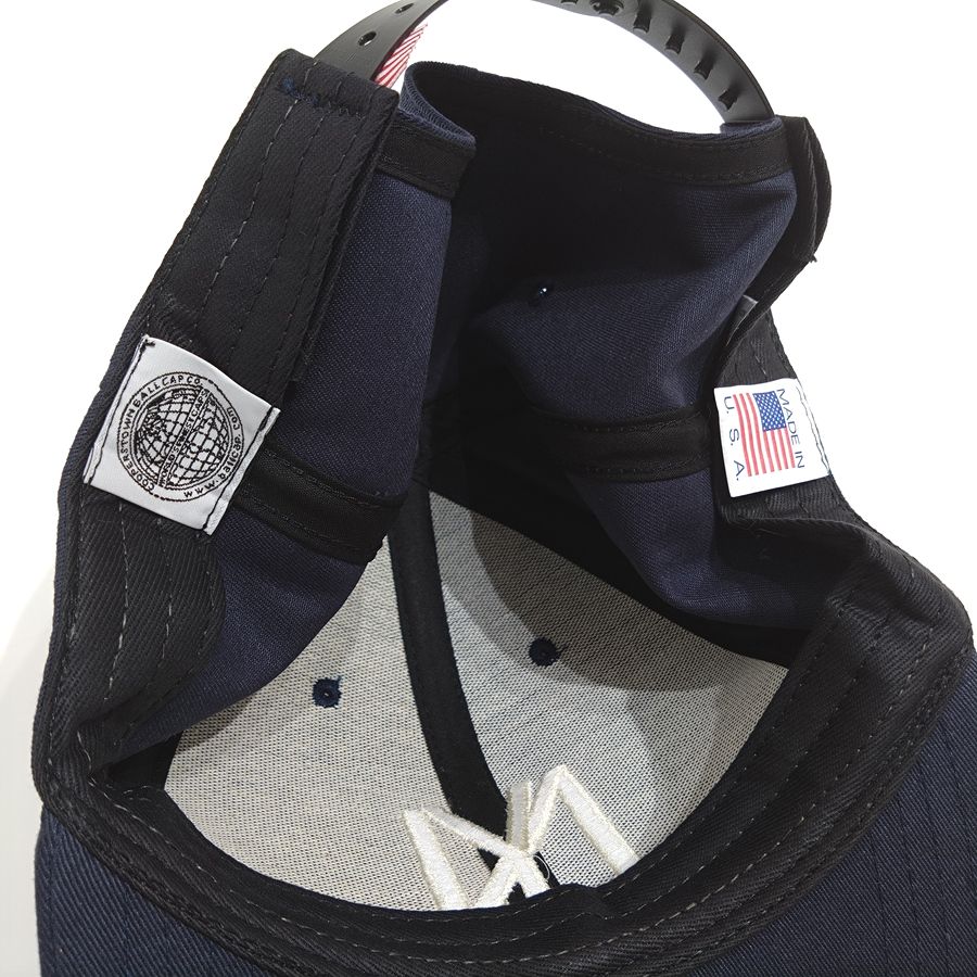 COOPERSTOWN BALL CAP / 1935 NEWYORK BLACK YANKEES / HIGH-CROWN / 2COLOR / Embroidery / SNAP / MADE IN USA