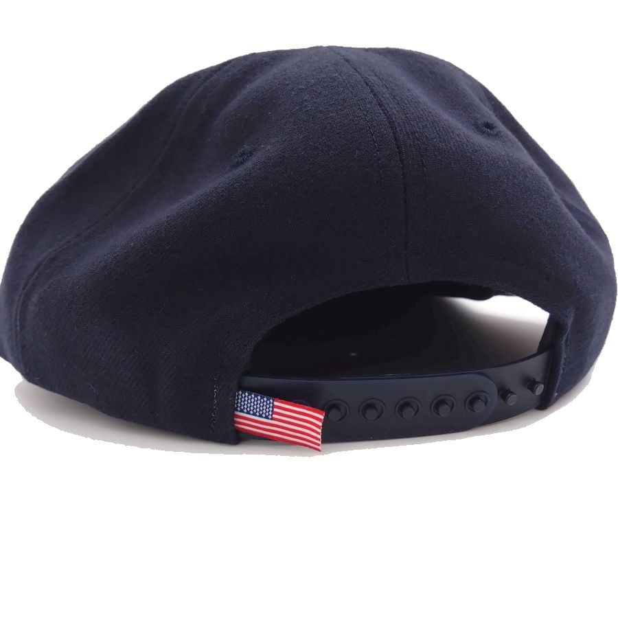 COOPERSTOWN BALL CAP / 1943 SOUTH BEND BLUE SOX / WOOLSAGE / NAVY / PATCH / SNAP / MADE IN USA