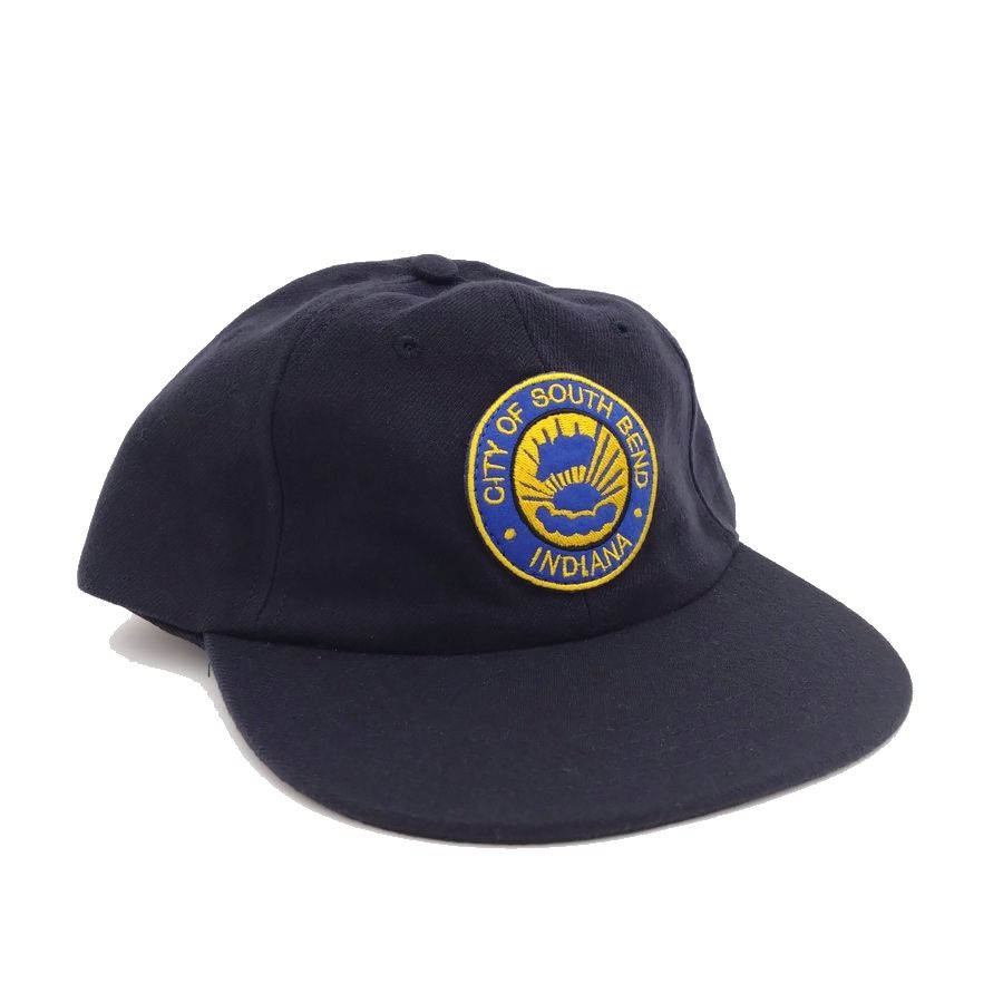 COOPERSTOWN BALL CAP / 1943 SOUTH BEND BLUE SOX / WOOLSAGE / NAVY / PATCH / SNAP / MADE IN USA