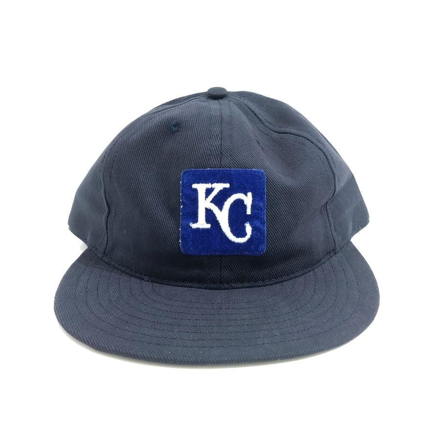 COOPERSTOWN BALL CAP / KANSAS CITY ROYALS / VINTAGE PATCH / BRUSHED COTTON TWILL / SOFT VISOR / SNAP / NAVY / SPECIAL ORDER MODEL / MADE IN USA