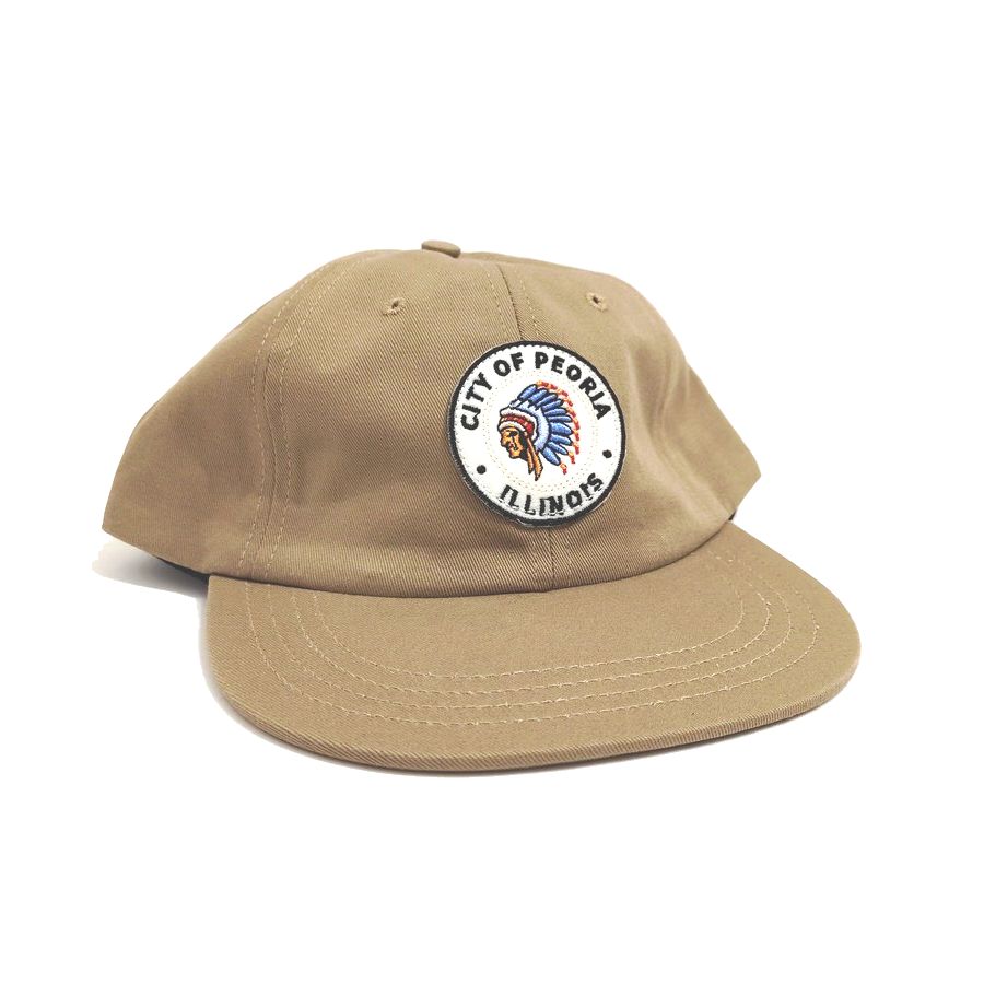 COOPERSTOWN BALL CAP / 1948 ROCK FORD PEACHES / KHAKI / SPECIAL ORDER COLOR / MADE IN USA