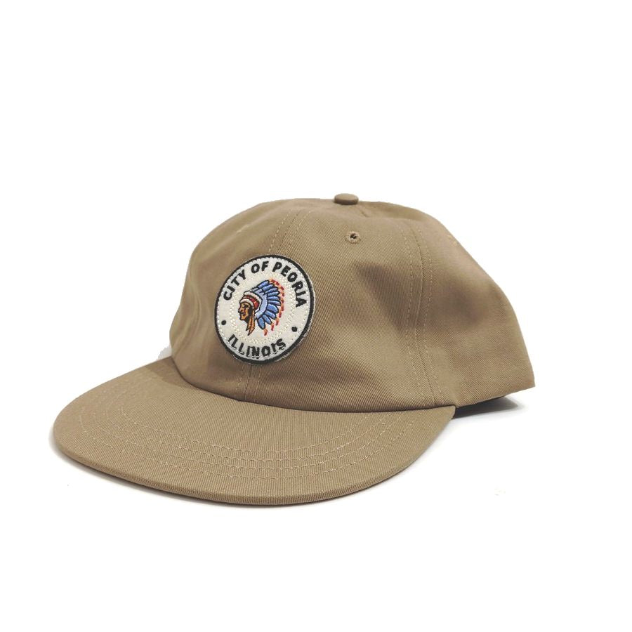 COOPERSTOWN BALL CAP / 1948 ROCK FORD PEACHES / KHAKI / SPECIAL ORDER COLOR / MADE IN USA