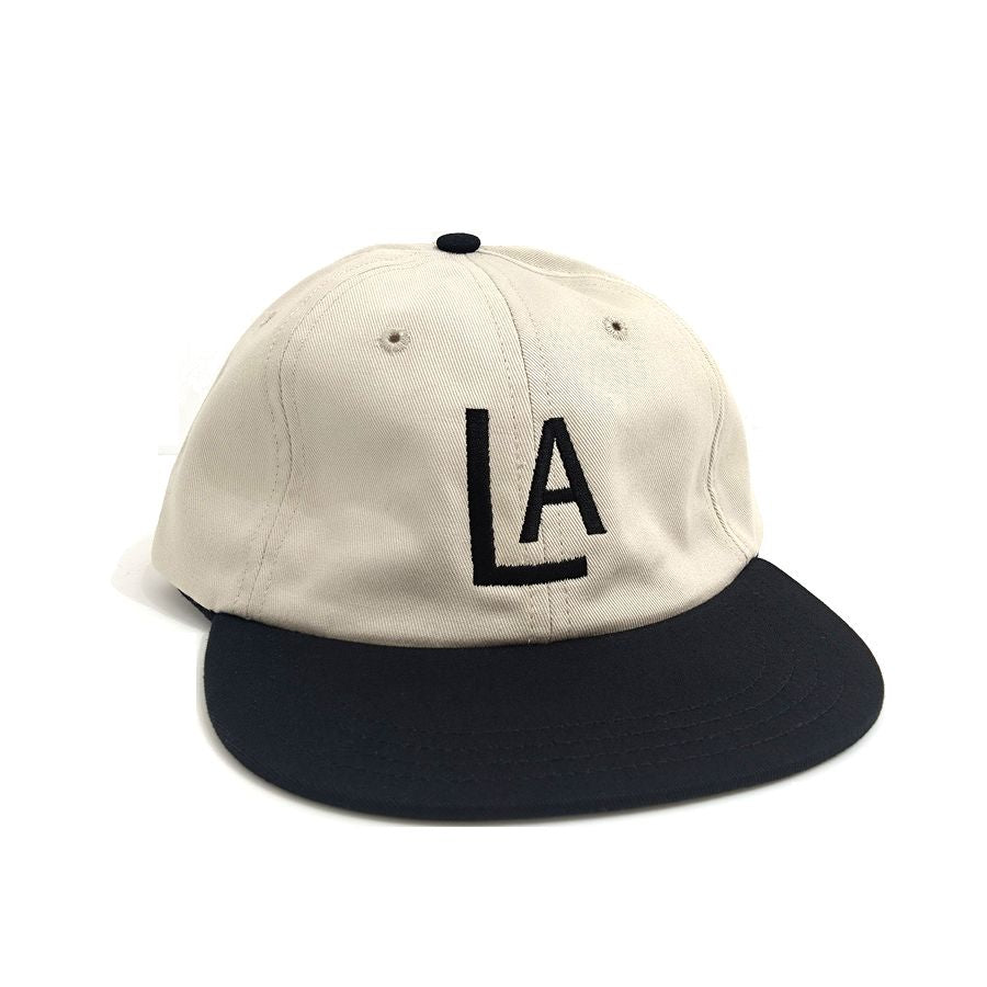 COOPERSTOWN BALL CAP / 1943 LOSANGELES ENGELES / STONE×BLACK / SPECIAL ORDER COLOR / MADE IN USA