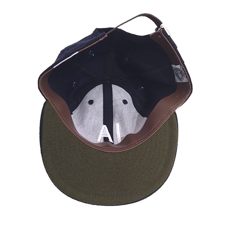 COOPERSTOWN BALL CAP / 1943 LOSANGELES ENGELES / NAVY / WOOL FLANNEL / LEATHER STRAP / MADE IN USA