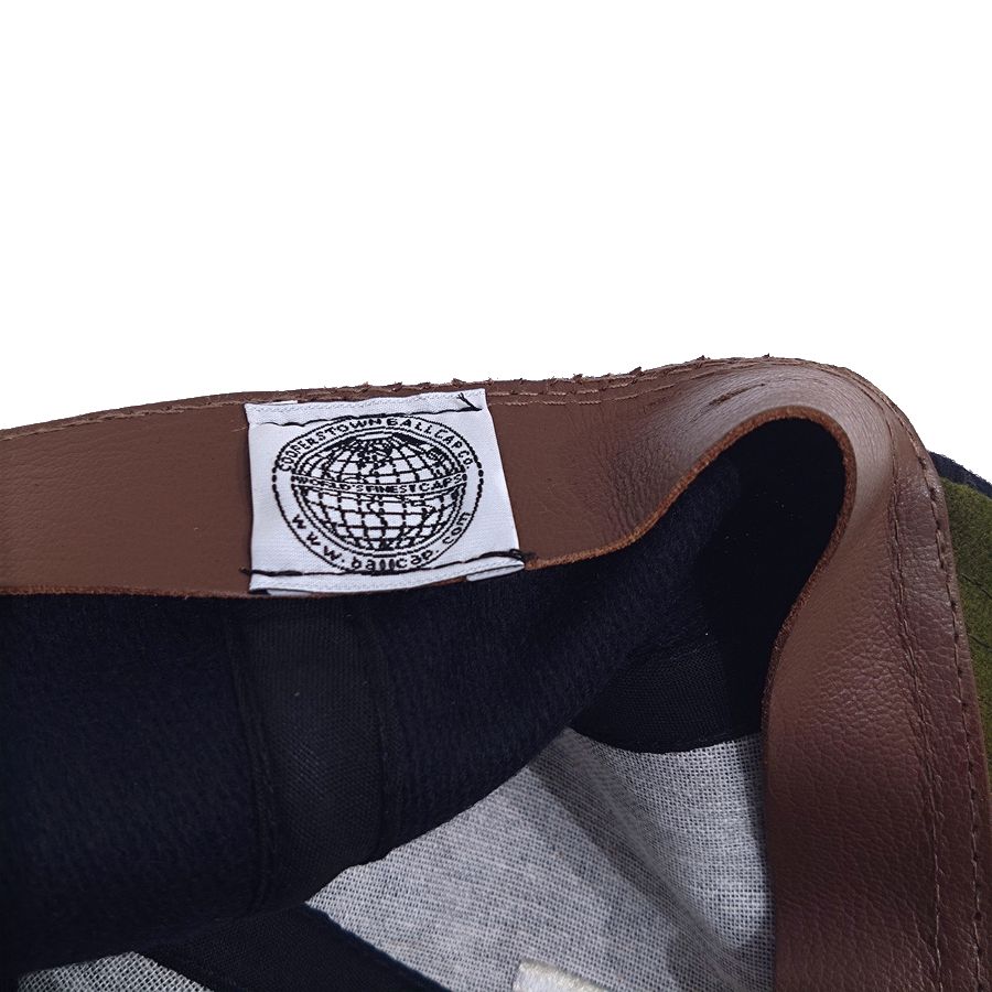 COOPERSTOWN BALL CAP / 1915 BROOKLYN TIP TOPS / NAVY / WOOL FLANNEL / LEATHER STRAP / MADE IN USA