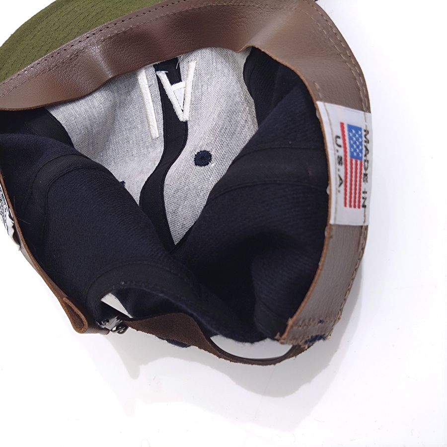 COOPERSTOWN BALL CAP / 1943 LOSANGELES ENGELES / NAVY / WOOL FLANNEL / LEATHER STRAP / MADE IN USA