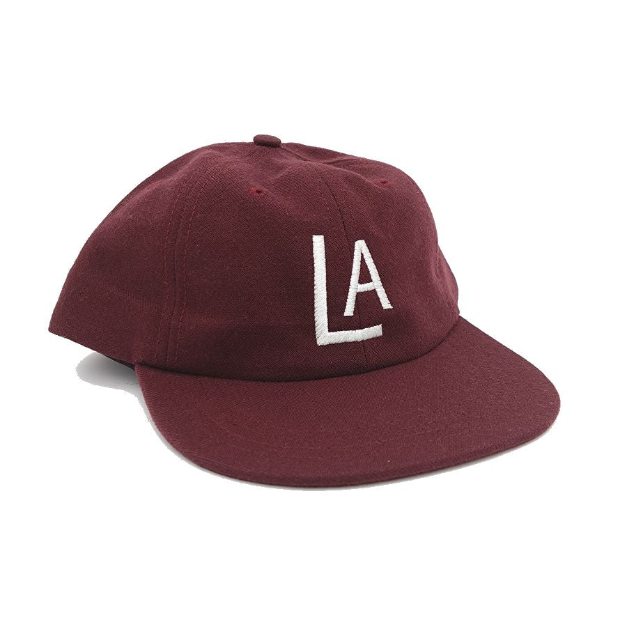 COOPERSTOWN BALL CAP / 1943 LOS ANGELES ANGELS / WOOLSAGE / MAROON / MADE IN USA