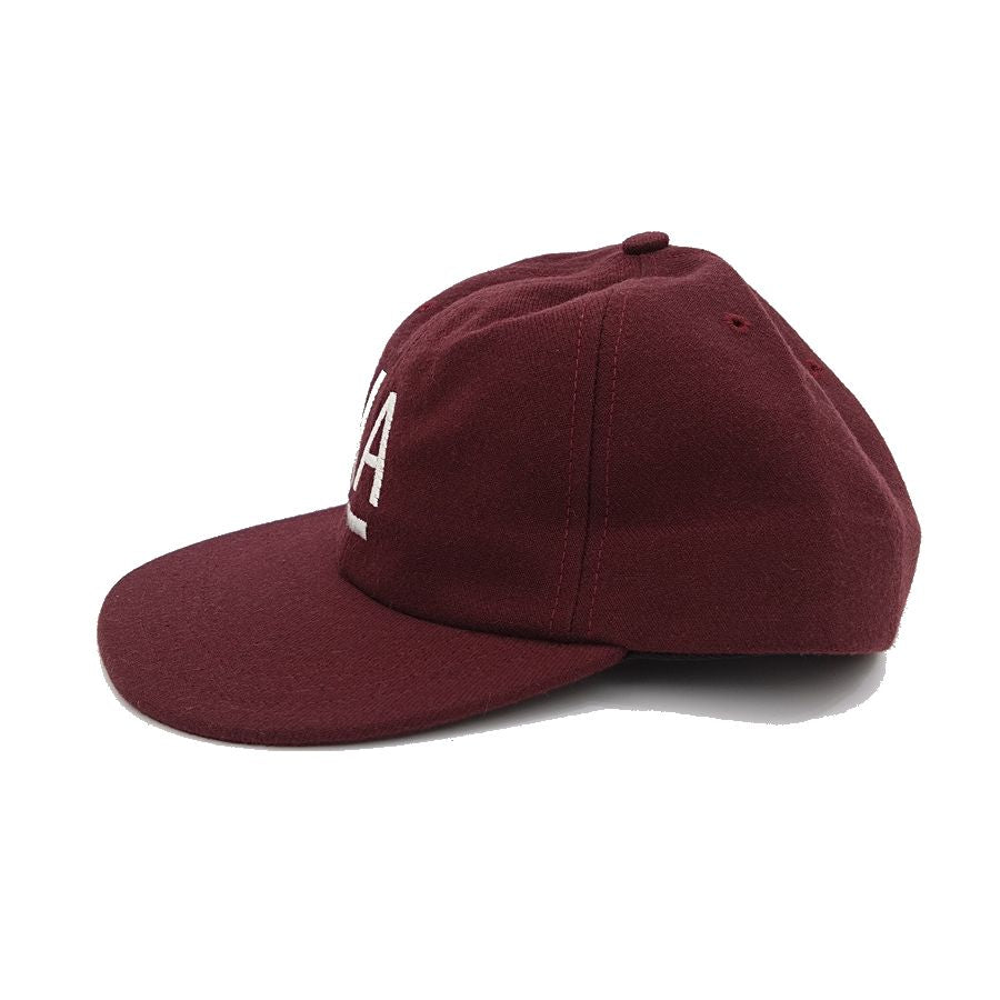 COOPERSTOWN BALL CAP / 1943 LOS ANGELES ANGELS / WOOLSAGE / MAROON / MADE IN USA
