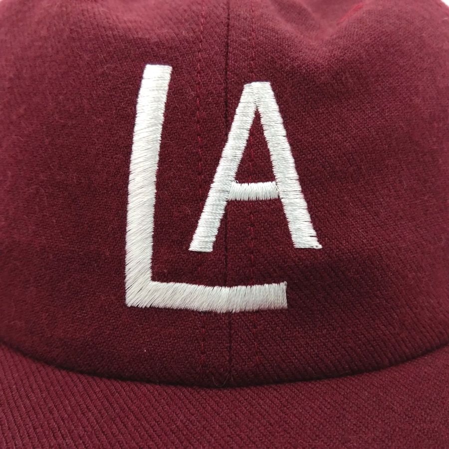 COOPERSTOWN BALL CAP / 1943 LOS ANGELES ANGELS / WOOLSAGE / MAROON / MADE IN USA