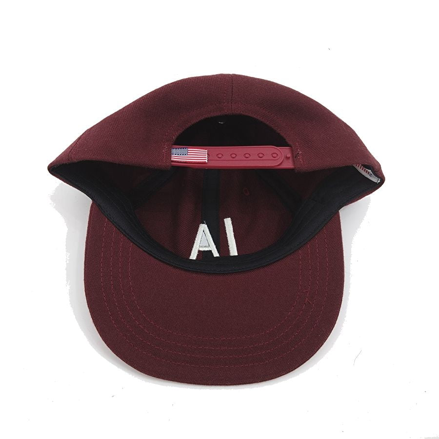 COOPERSTOWN BALL CAP / 1943 LOS ANGELES ANGELS / WOOLSAGE / MAROON / MADE IN USA