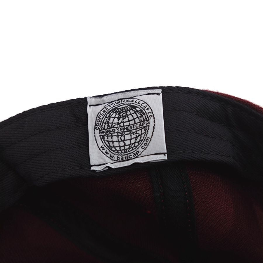 COOPERSTOWN BALL CAP / 1947 PORTLAND BEAVERS / WOOL SAGE / MAROON / MADE IN USA