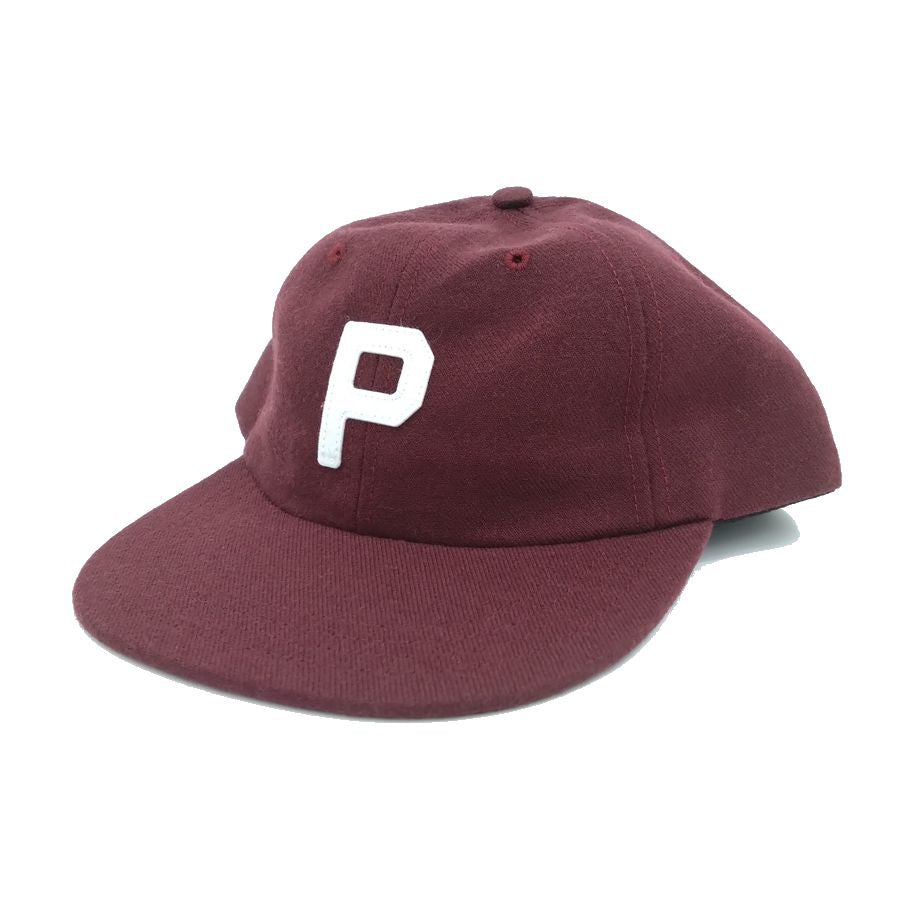 COOPERSTOWN BALL CAP / 1947 PORTLAND BEAVERS / WOOL SAGE / MAROON / MADE IN USA