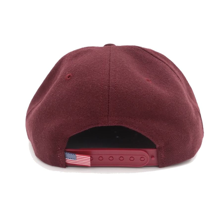 COOPERSTOWN BALL CAP / 1947 PORTLAND BEAVERS / WOOL SAGE / MAROON / MADE IN USA