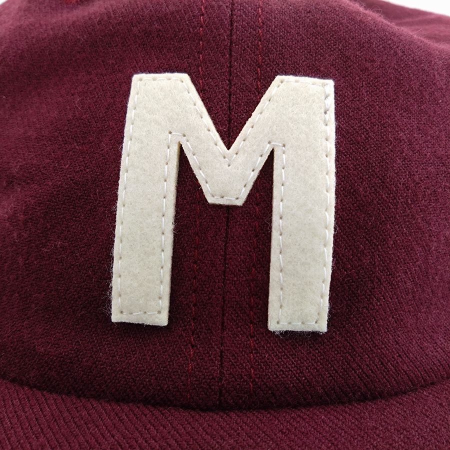 COOPERSTOWN BALL CAP / 1942 Kansas City Monarchs / WOOL SAGE / MAROON / FELT / SNAP / MADE IN USA