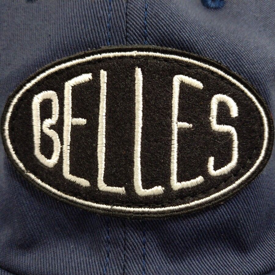COOPERSTOWN BALL CAP / 1953 MUSKEGON BELLES / PATCH / 2COLOR / D-RING / MADE IN USA