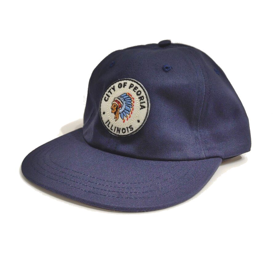 COOPERSTOWN BALL CAP / 1948 ROCK FORD PEACHES / PATCH / 2COLOR / MADE IN USA