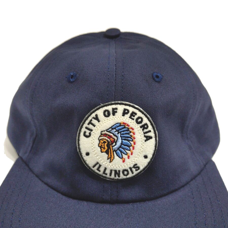COOPERSTOWN BALL CAP / 1948 ROCK FORD PEACHES / PATCH / 2COLOR / MADE IN USA