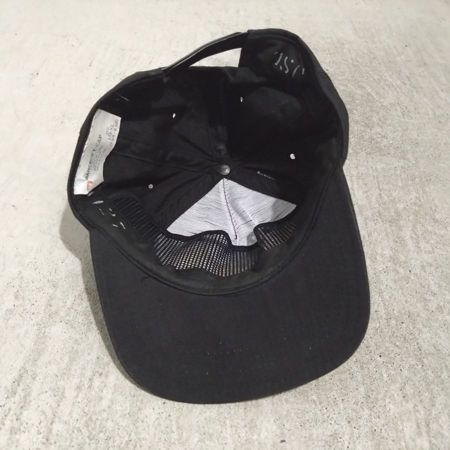 90s BANCROFT CAP / U.S.NAVY / SNAPBACK / BASEBALL CAP / MADE IN USA 【DEADSTOCK】