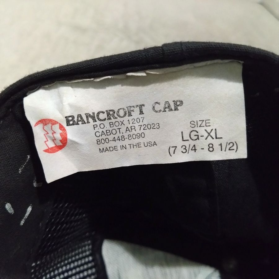 90s BANCROFT CAP / U.S.NAVY / SNAPBACK / BASEBALL CAP / MADE IN USA 【DEADSTOCK】