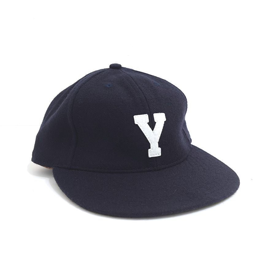 COOPERSTOWN BALL CAP / 1931 YOUGSTOWN TUBERS / NAVY / WOOL FLANNEL / FELT / LEATHER STRAP / MADE IN USA