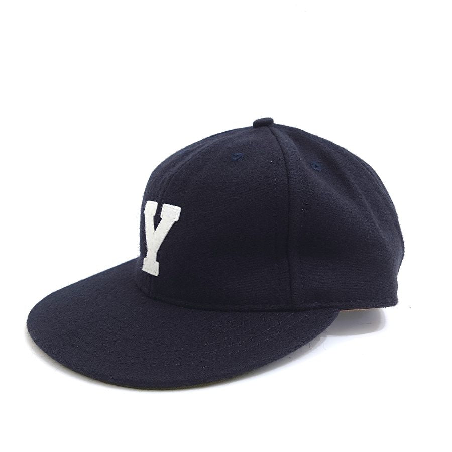 COOPERSTOWN BALL CAP / 1931 YOUGSTOWN TUBERS / NAVY / WOOL FLANNEL / FELT / LEATHER STRAP / MADE IN USA