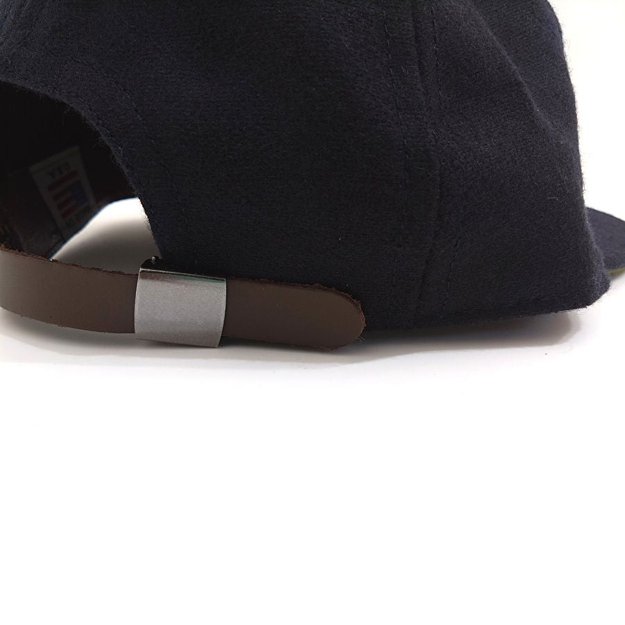COOPERSTOWN BALL CAP / 1915 CHICAGO WHALES / EXCLUSIVE / NAVY / WOOL FLANNEL / LEATHER STRAP / MADE IN USA