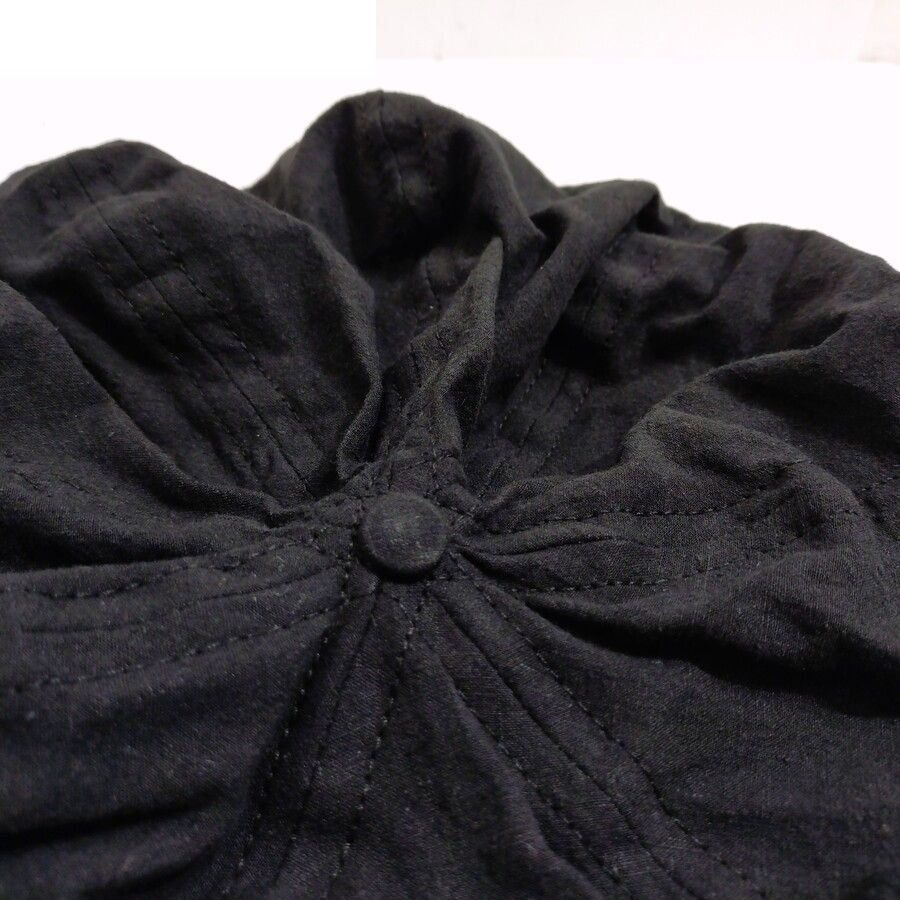 COOPERSTOWN BALL CAP / BOSTON CLUB CAP / BLACK/ LINEN / FITTED / 3SIZE / MADE IN USA