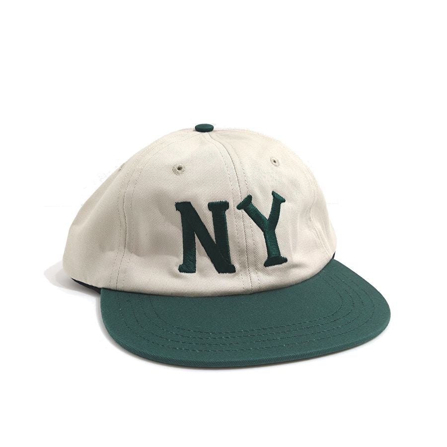 COOPERSTOWN BALL CAP / 1936 NEWYORK BLACK YANKEES / STONE×GREEN / 50mm LOGO / SPECIAL ORDER COLOR / MADE IN USA