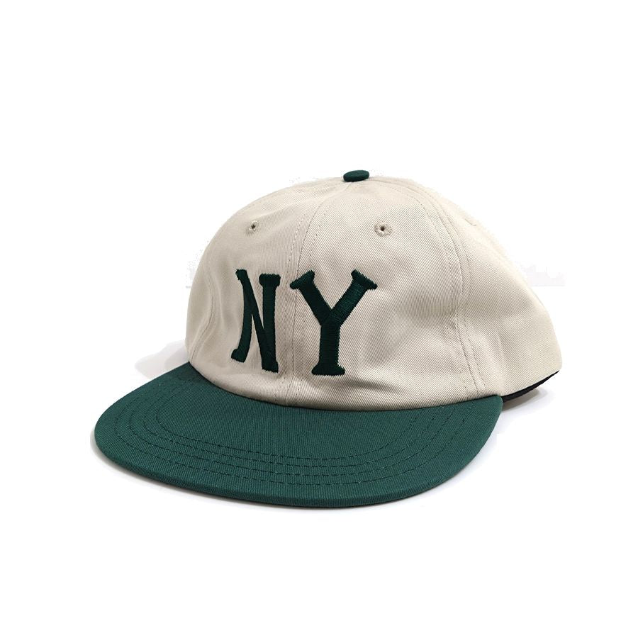 COOPERSTOWN BALL CAP / 1936 NEWYORK BLACK YANKEES / STONE×GREEN / 50mm LOGO / SPECIAL ORDER COLOR / MADE IN USA