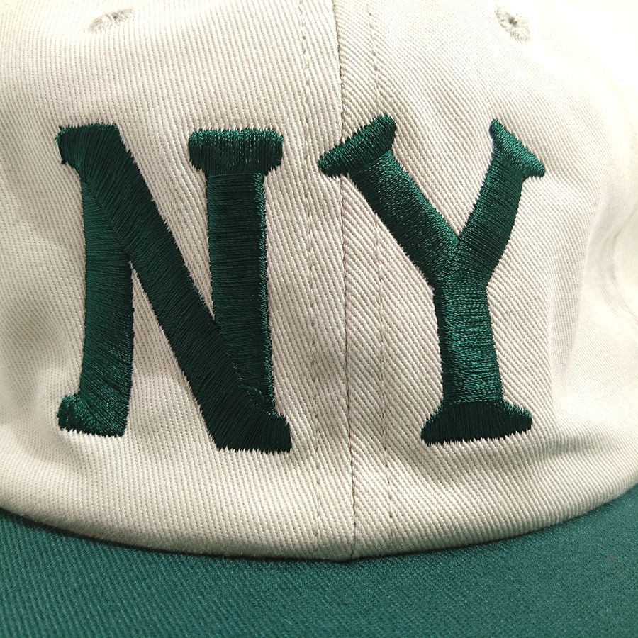 COOPERSTOWN BALL CAP / 1936 NEWYORK BLACK YANKEES / STONE×GREEN / 50mm LOGO / SPECIAL ORDER COLOR / MADE IN USA