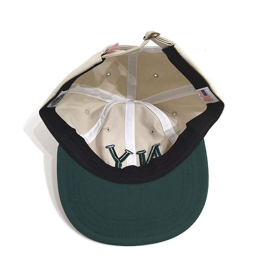 COOPERSTOWN BALL CAP / 1936 NEWYORK BLACK YANKEES / STONE×GREEN / 50mm LOGO / SPECIAL ORDER COLOR / MADE IN USA