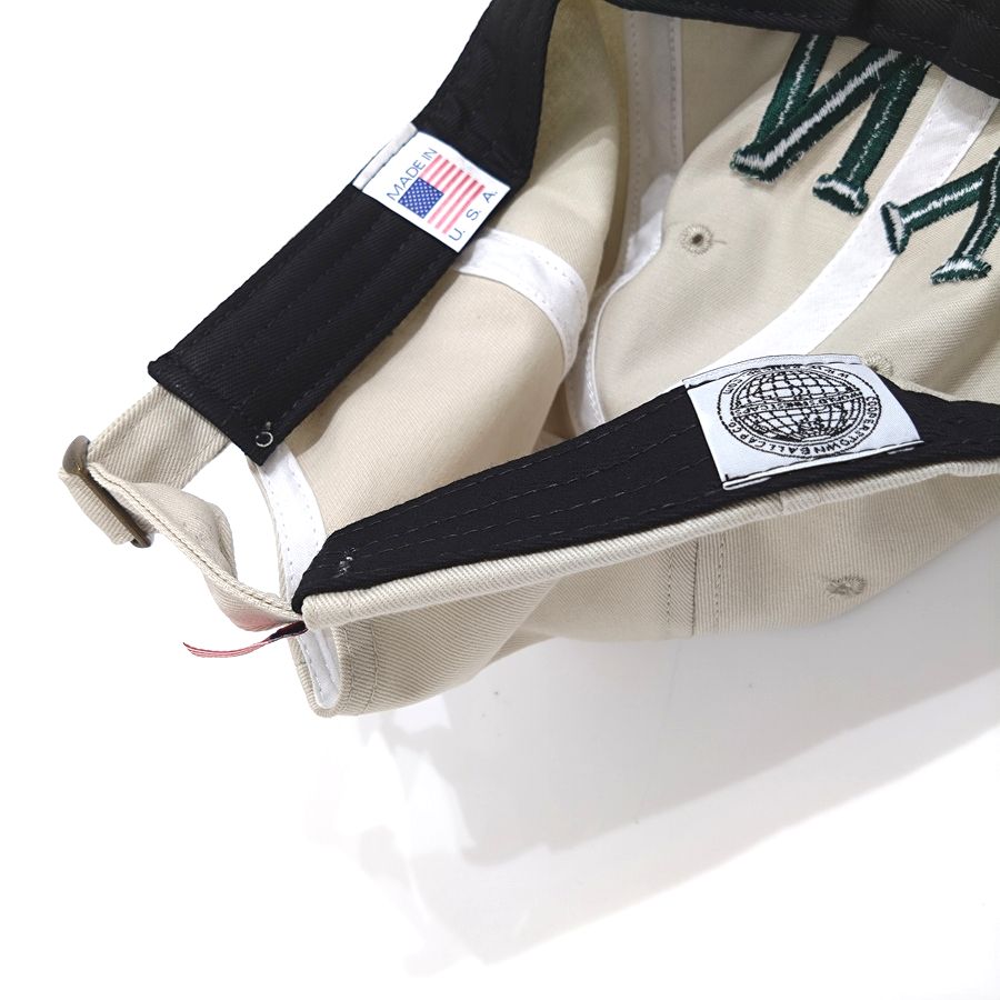 COOPERSTOWN BALL CAP / 1936 NEWYORK BLACK YANKEES / STONE×GREEN / 50mm LOGO / SPECIAL ORDER COLOR / MADE IN USA