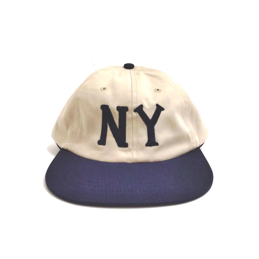 COOPERSTOWN BALL CAP / 1936 NEWYORK BLACK YANKEES / STONE×NAVY / 50mm LOGO / SPECIAL ORDER COLOR / MADE IN USA